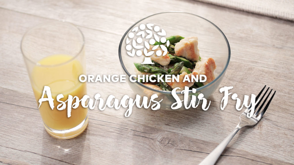 Orange Chicken Asparagus Stirfry