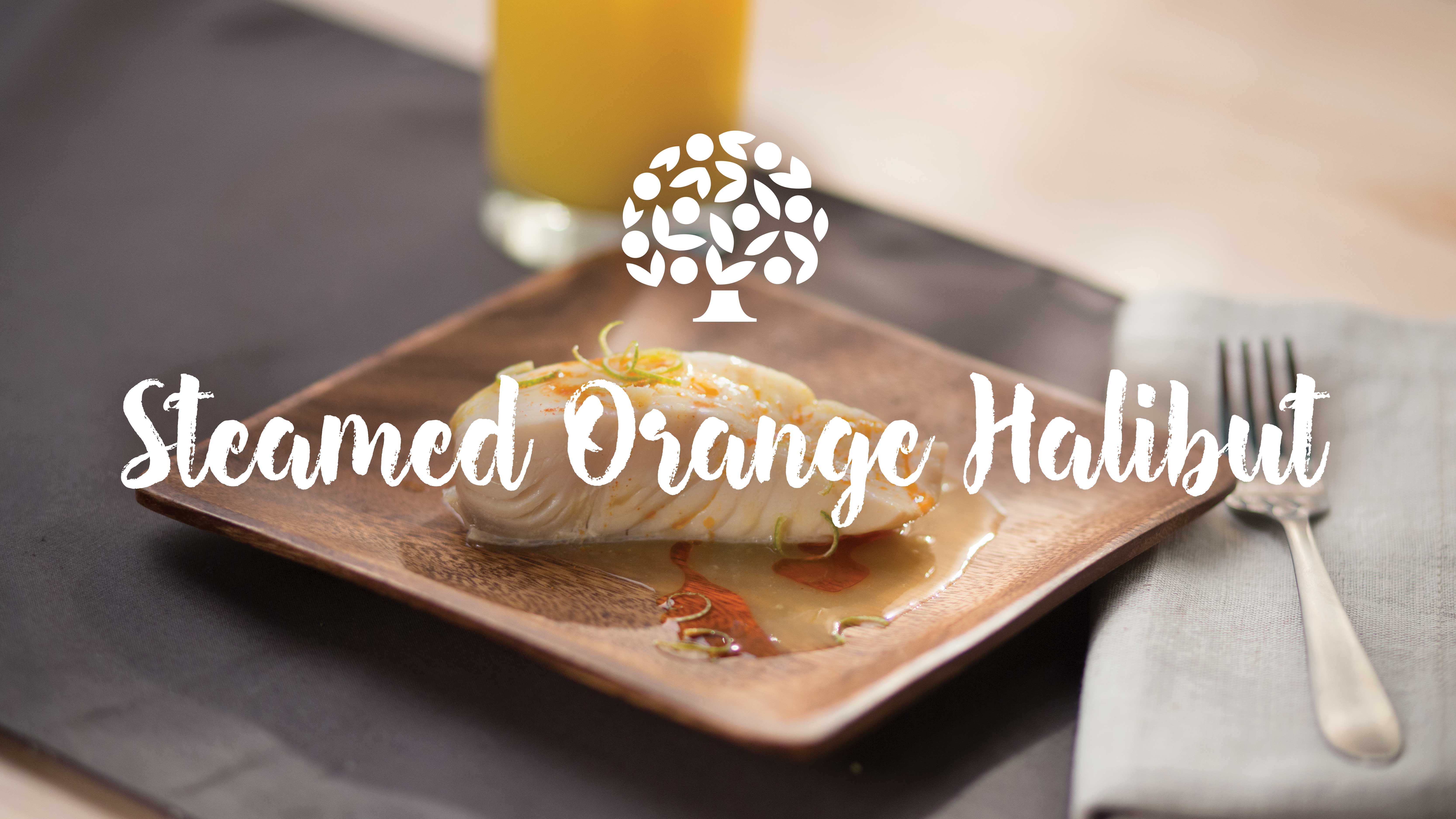 Steamed Orange Halibut