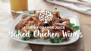 Florida OJ Baked Chicken Wings