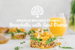 Image of Orange Braised Fennel Bruschetta with Goat Cheese Print
