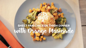 Sheet Pan Chicken with Orange Marinade
