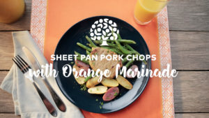 Sheet Pan with Orange Marinade