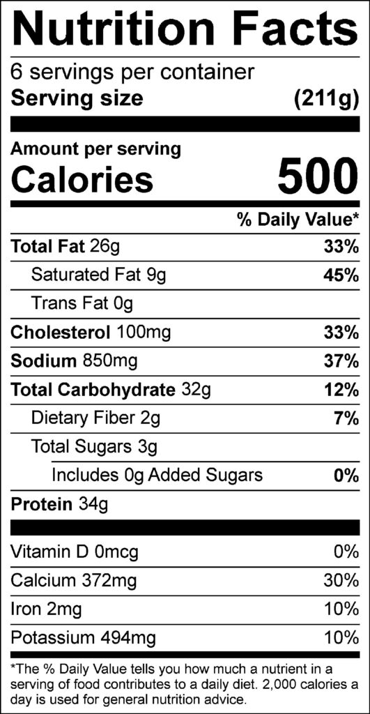 Easy 15 Minute Nachos Label