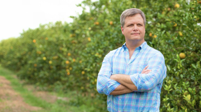 Mark Wheeler in his grove