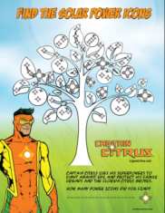 captain citrus solar power icons