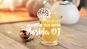 jasmine tea with Florida orange juice