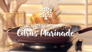 steak with citrus marinade