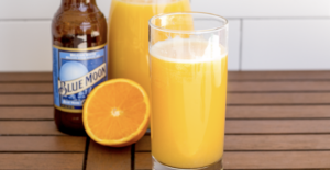 beermosa with Florida orange juice