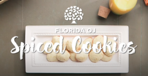 Florida orange juice spiced cookies