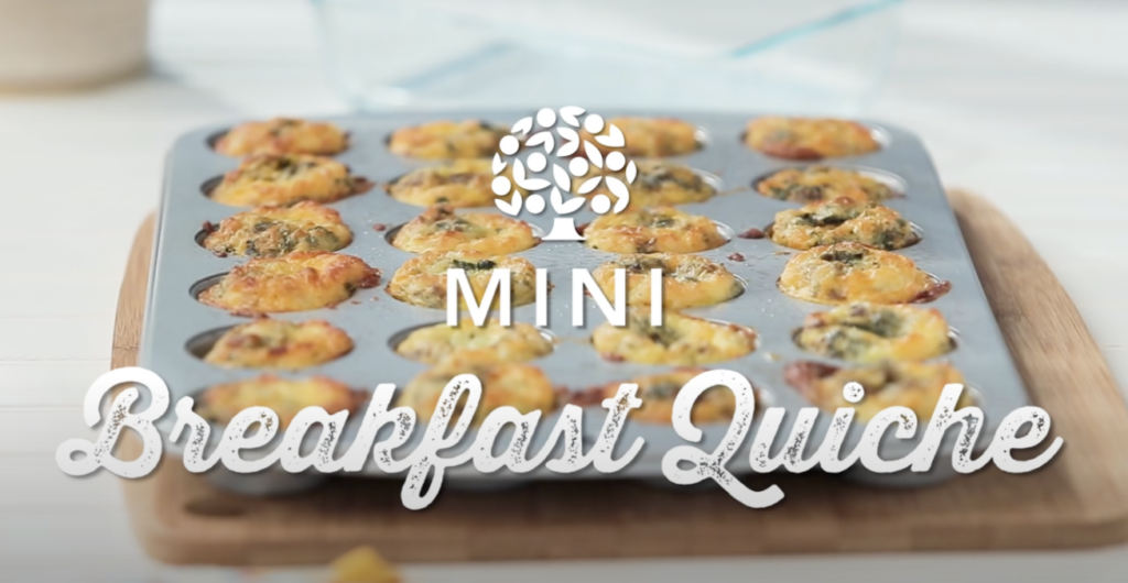 Breakfast Recipes for Back to School 2 mini breakfast quiche