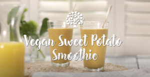 Vegan sweet potato smoothie