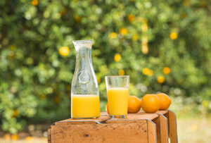 Orange juice in glass