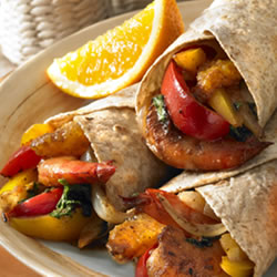 Zesty Shrimp and Orange Fajitas