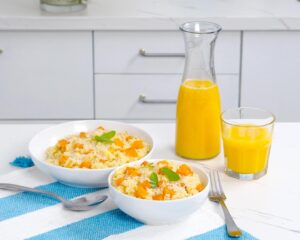 Florida Orange Juice Butternut Squash Risotto