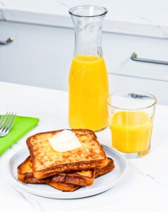 Florida Orange Juice French Toast with Infused Whipcream