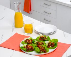 Sticky Orange Lettuce Wraps