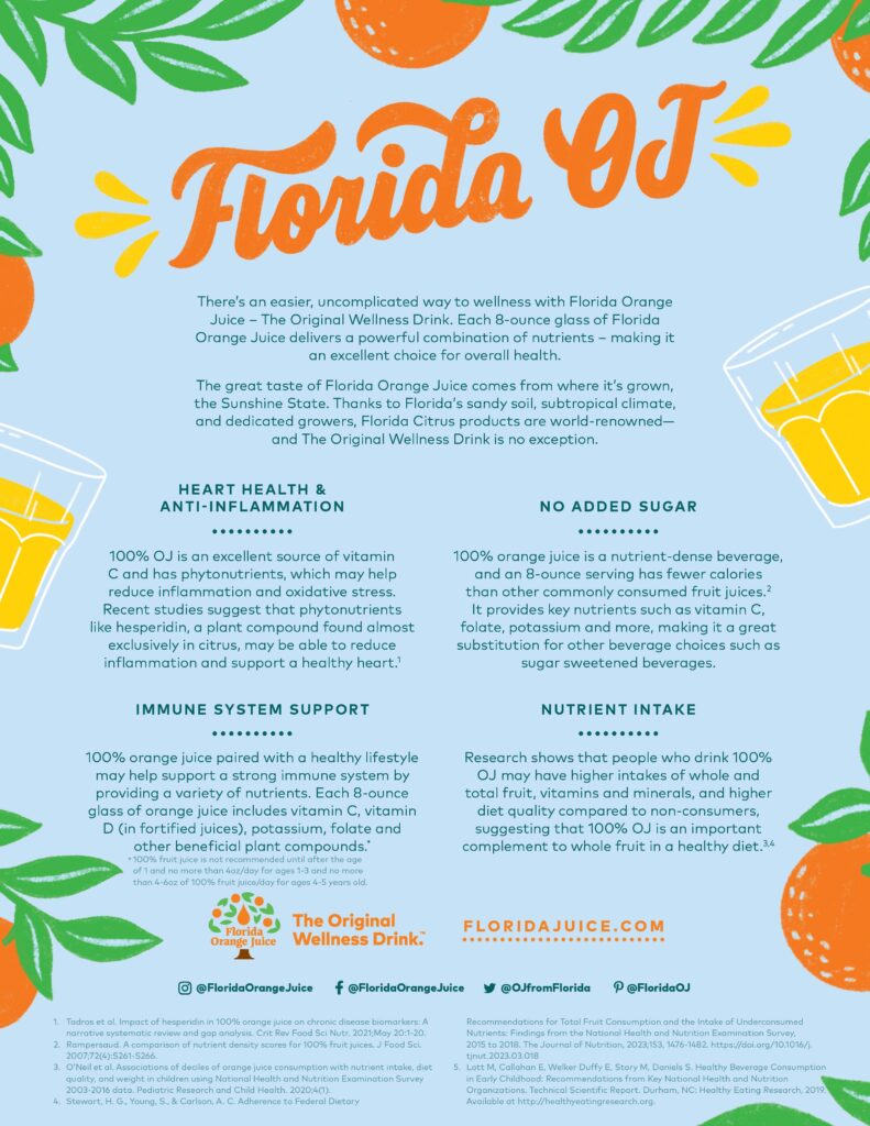Facts About Florida Orange Juice 1 FDOC OJ FactSheet 2023 rev2