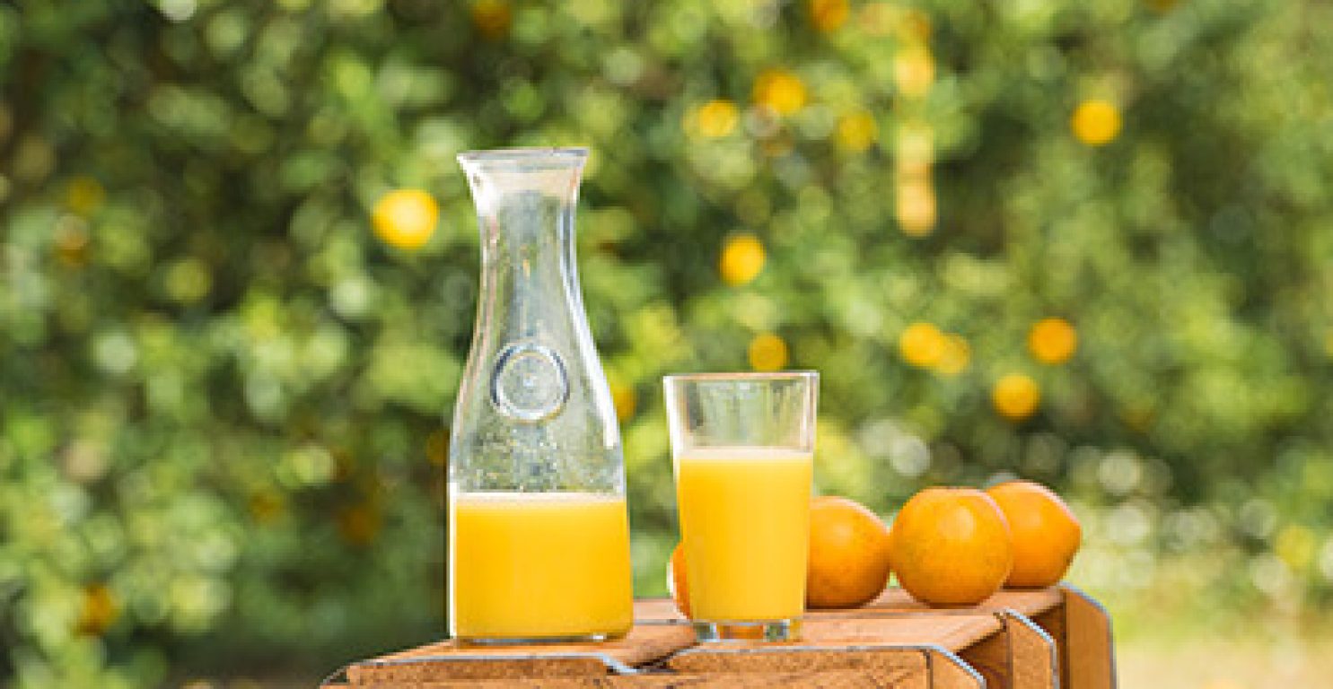 Orange juice in glass