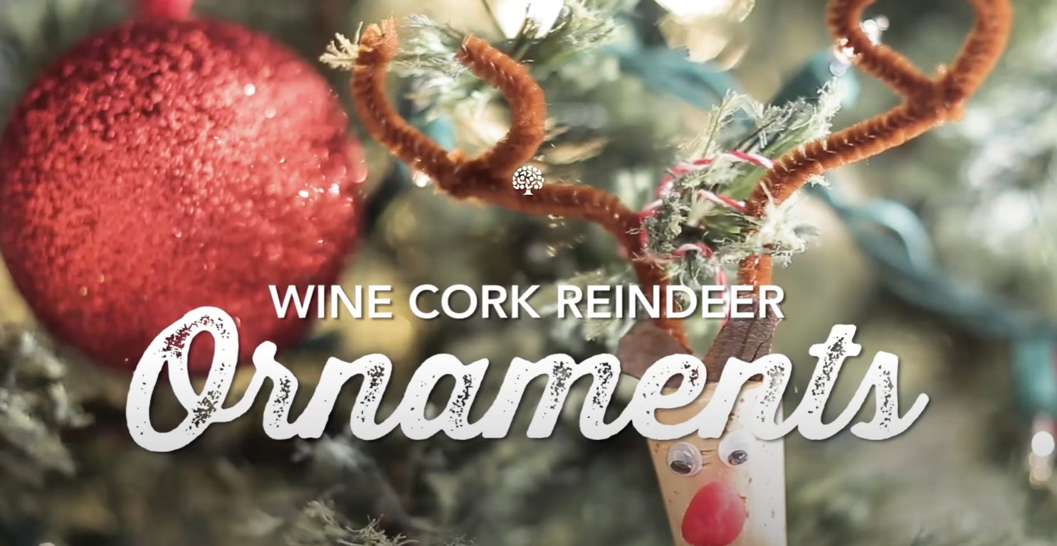 wine cork reindeer ornaments
