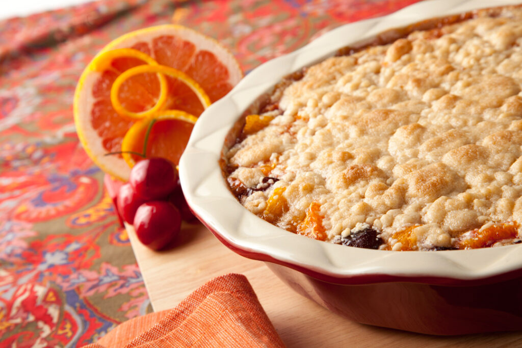 Florida Citrus Cherry Cobbler