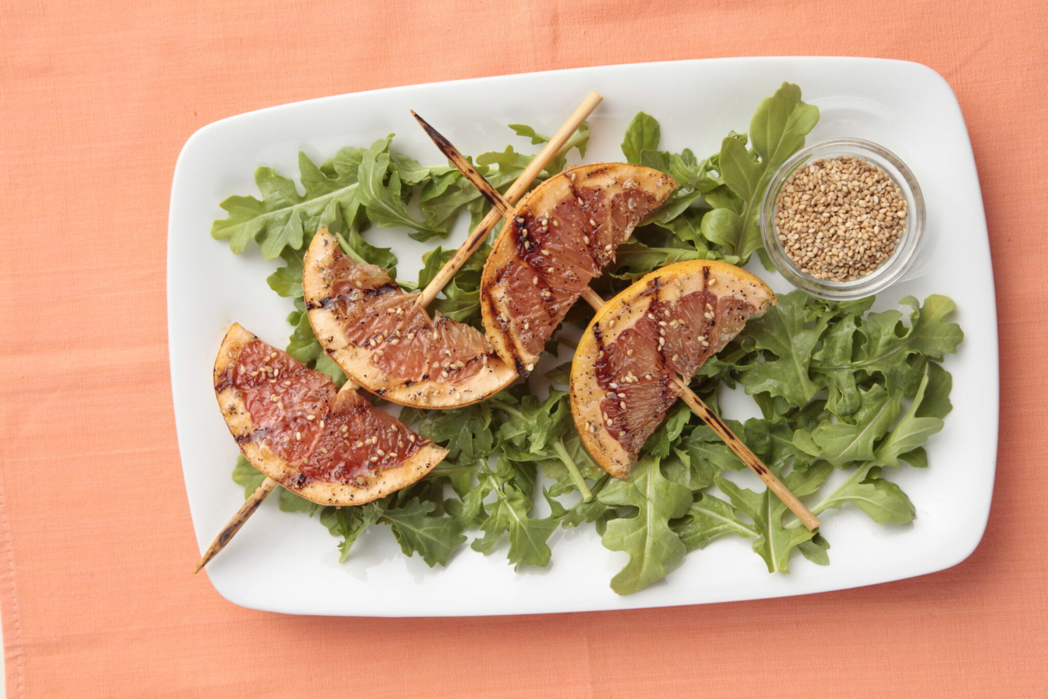 Ginger Grilled Grapefruit on a Skewer