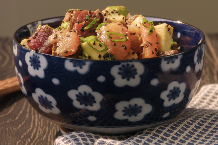 Florida Grapefruit Ahi Tuna Poke Bowl