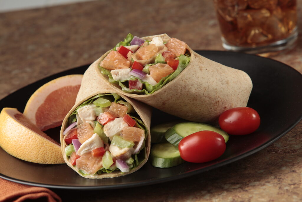 Grapefruit Chicken Salad Wrap