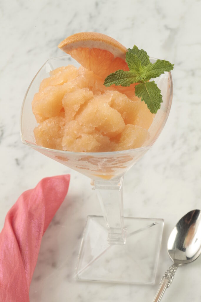 Grapefruit Mango Champagne Sorbet