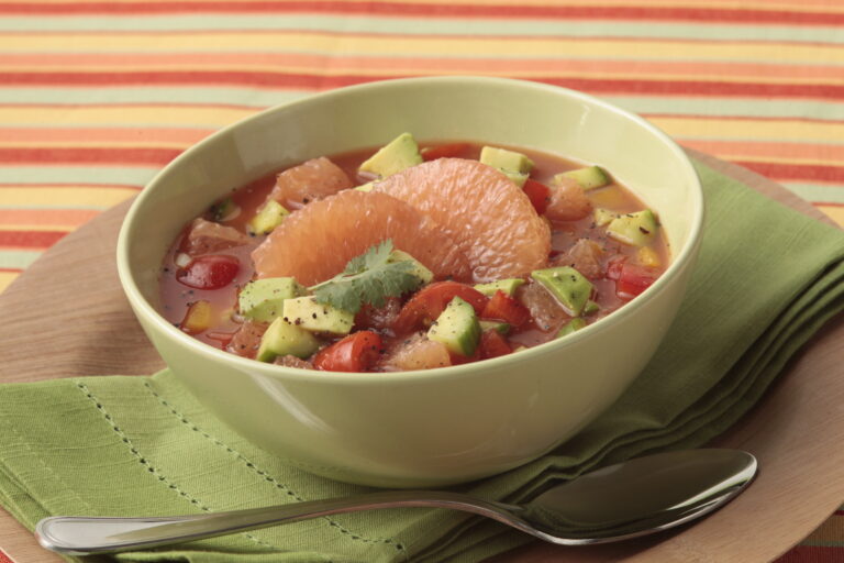 tangy gazpacho in a bowl