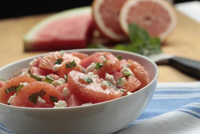 Grapefruit Watermelon Feta Salad