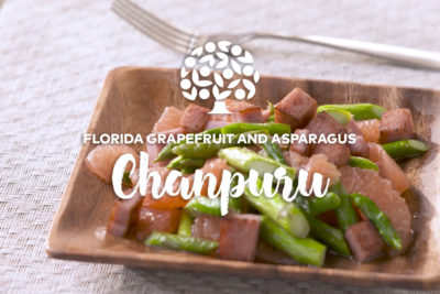 Florida-Grapefruit and Asparagus Chanpuru