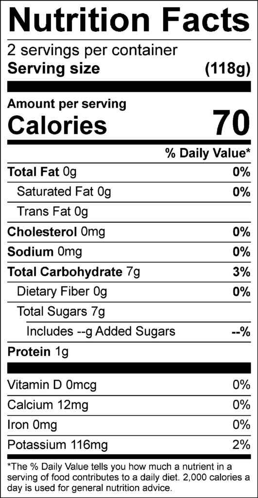 Frosé Grapefruit Cocktail Nutrition Facts