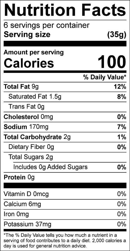 Ruby Red Citrunette Nutrition Facts