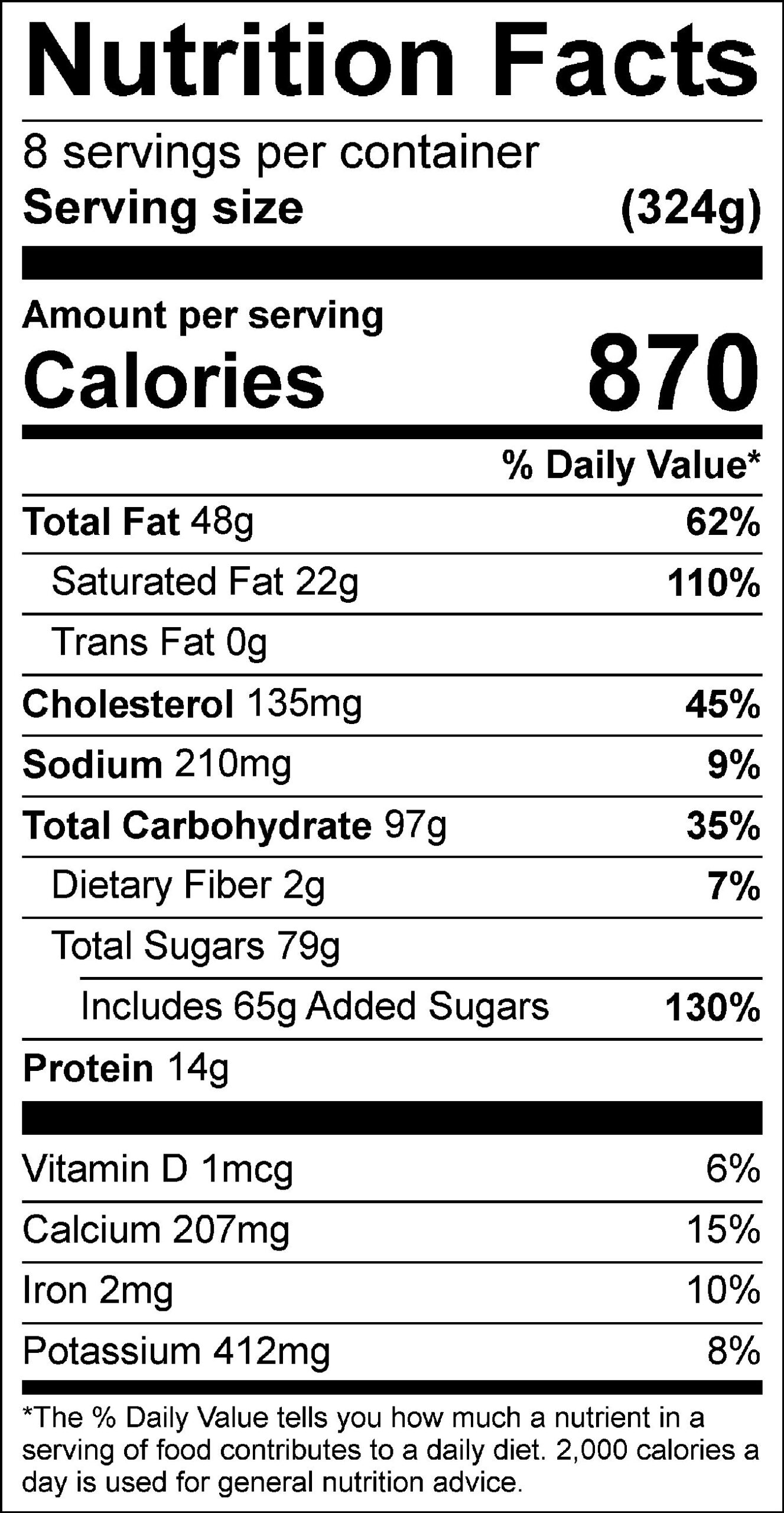 White Chocolate Tart With Florida Pink Grapefruit Sorbet Nutrition Facts