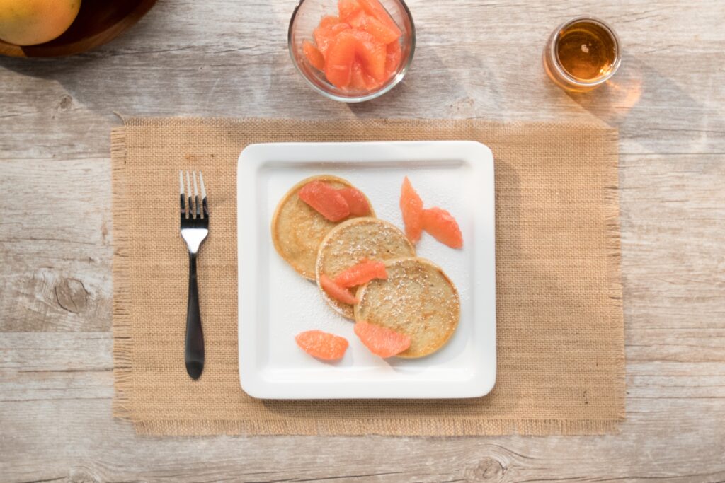 Image Florida Grapefruit Pancakes Overhead