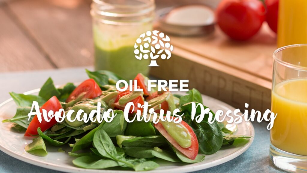 Oil Free Avocado Citrus Dressing