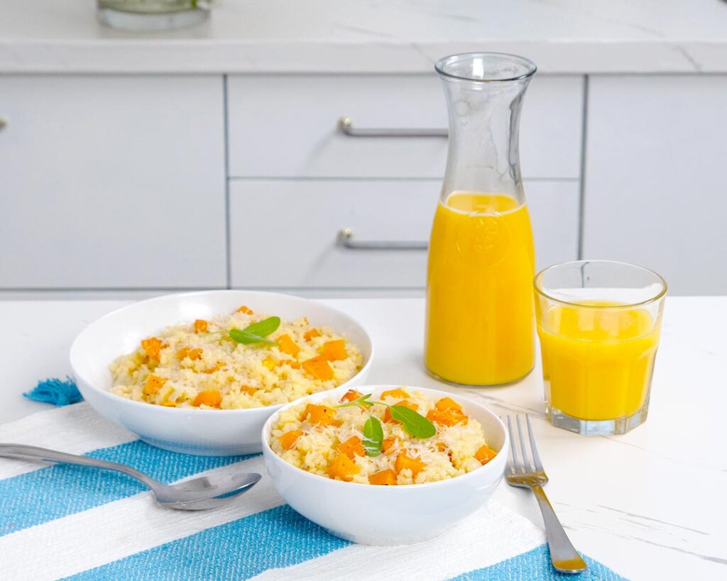 Orange Butternut Squash Risotto Photo