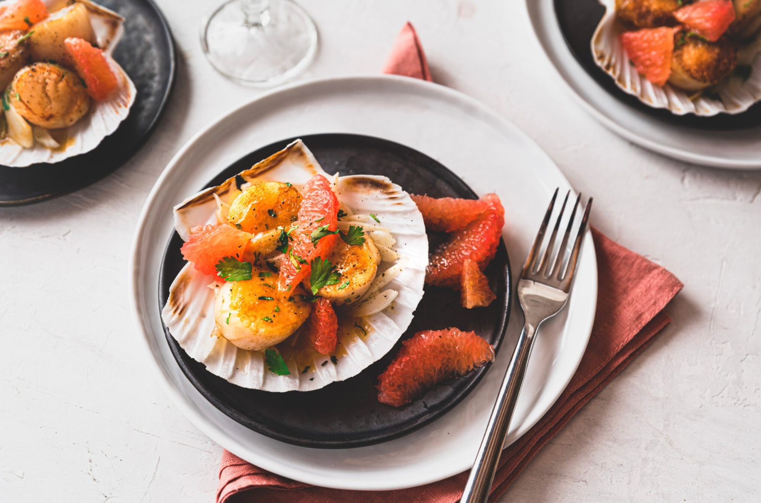 Scallops with Florida Grapefruit Butter