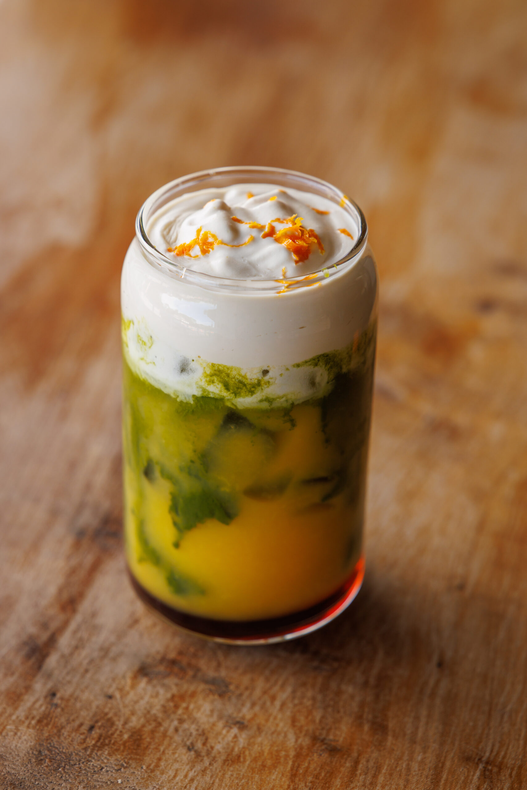 Maple Orange Matcha Latte